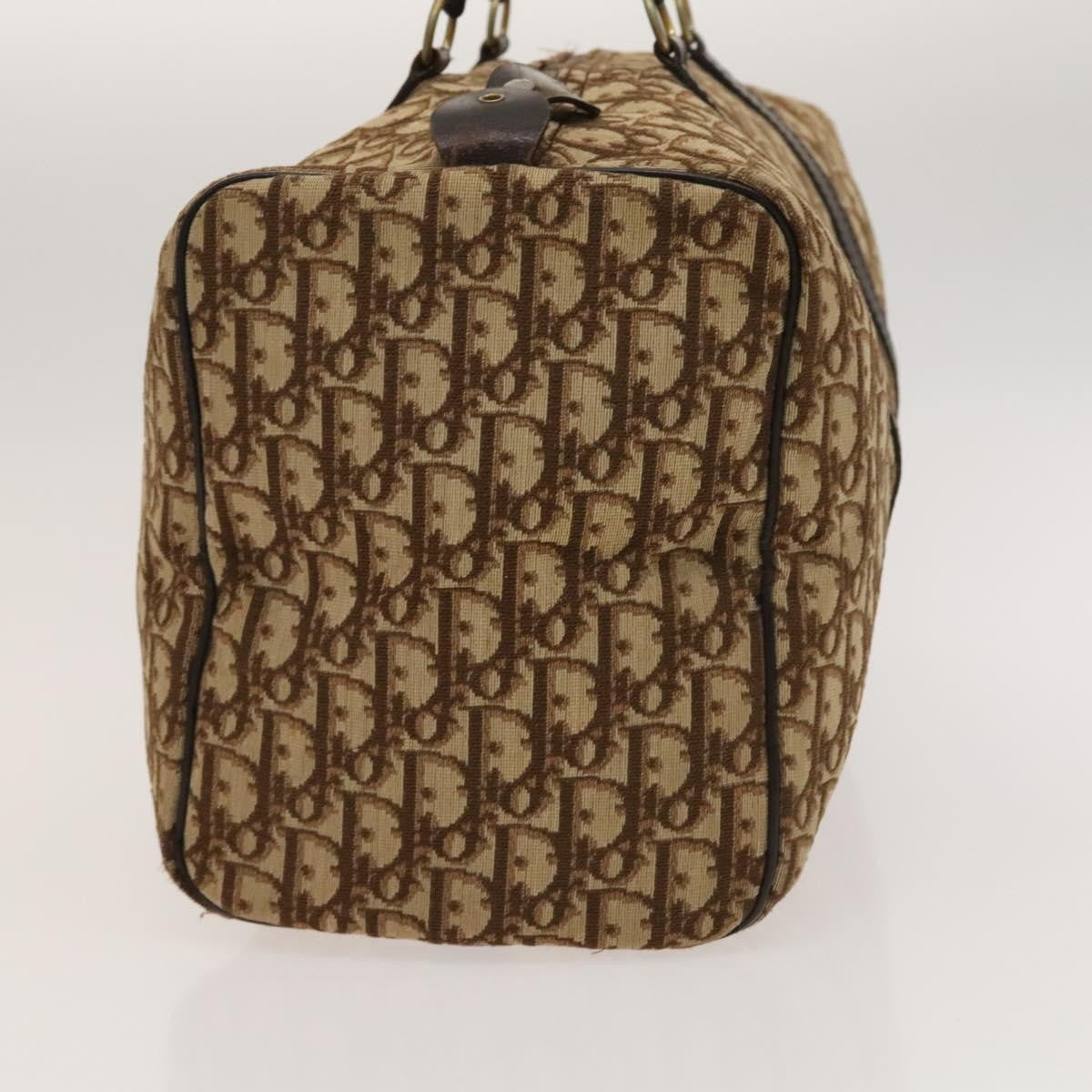 Christian Dior Trotter Boston Bag Diorissimo Canvas Brown Canvas Bag Rovelle Bags