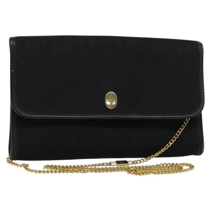 Christian Dior Trotter Flap Crossbody Bag Canvas Black Canvas Shoulder Bag Bag Rovelle Bags