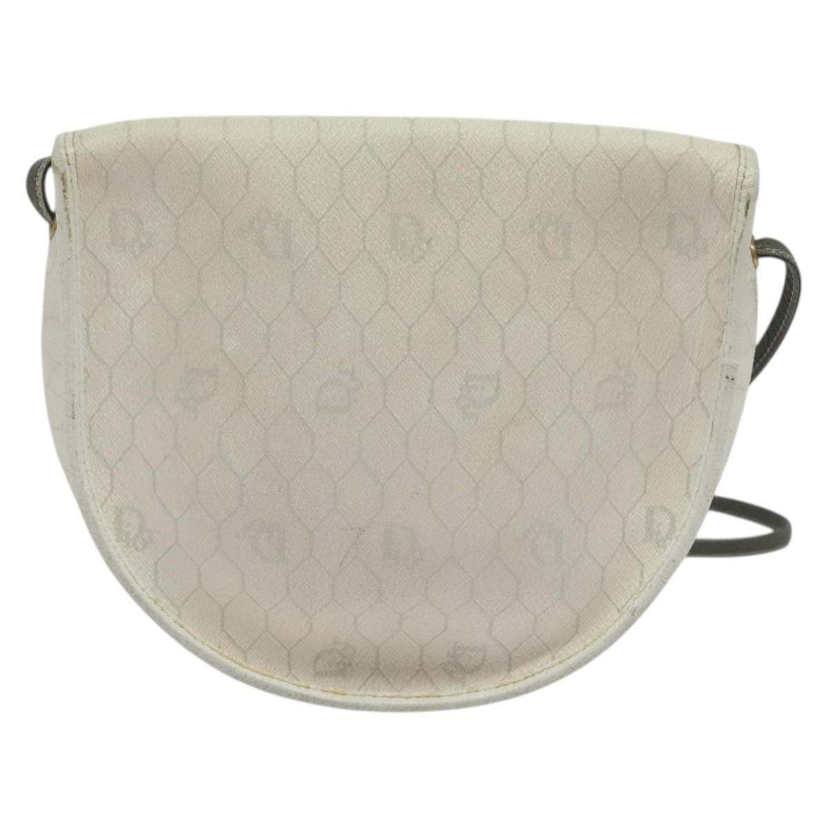 Christian Dior Honeycomb Shoulder Bag Canvas White Canvas Shoulder Bag Bag Rovelle Bags