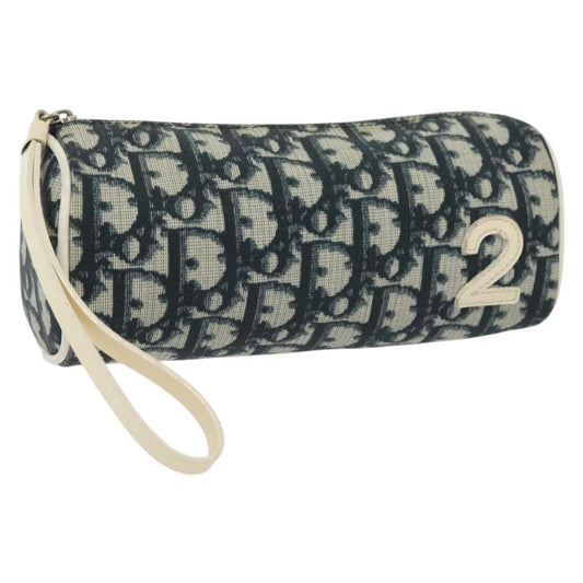 Christian Dior Trotter Pouch Canvas Navy Canvas Bag Rovelle Bags