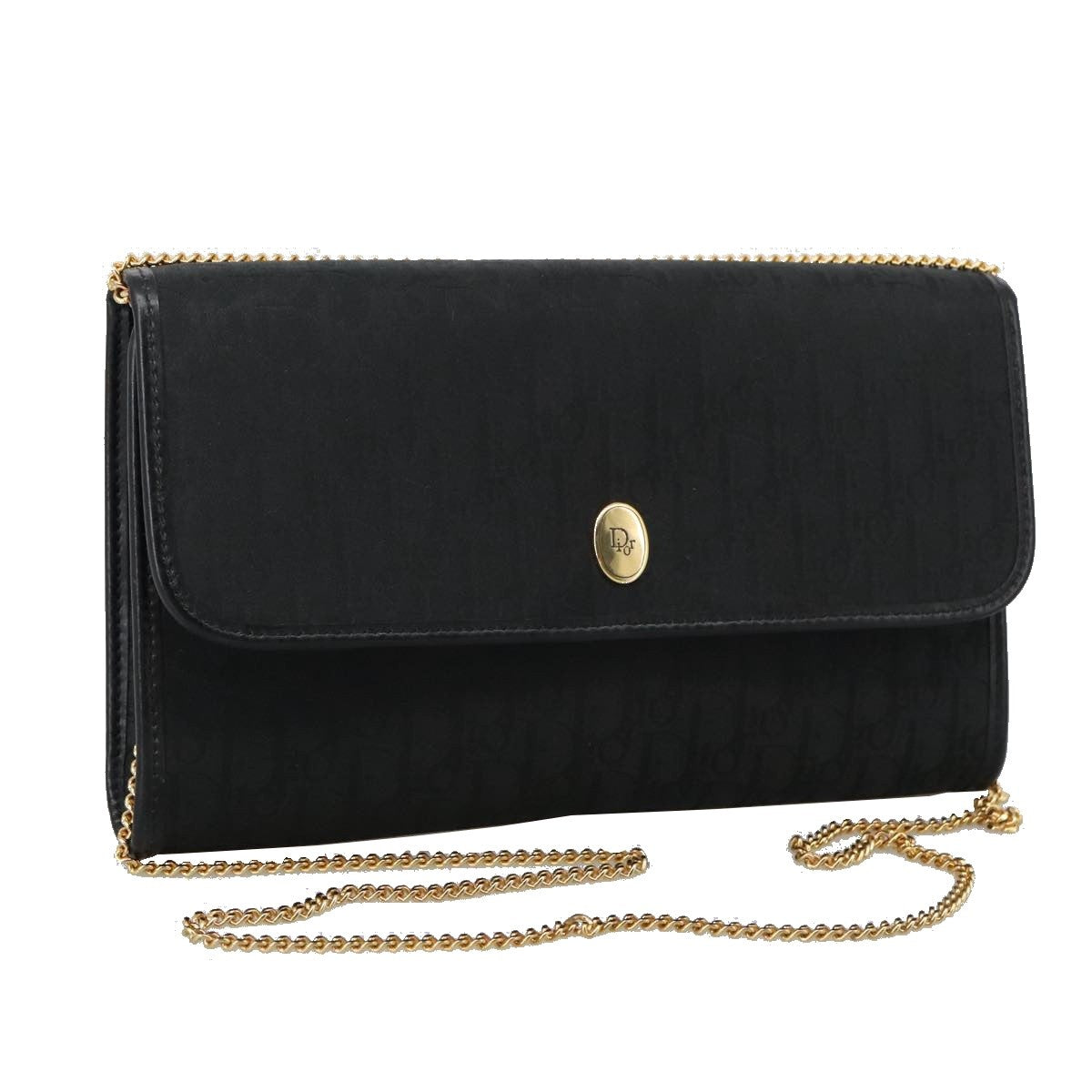 Christian Dior Trotter Crossbody Bag Canvas Black Canvas Shoulder Bag Bag () Rovelle Bags