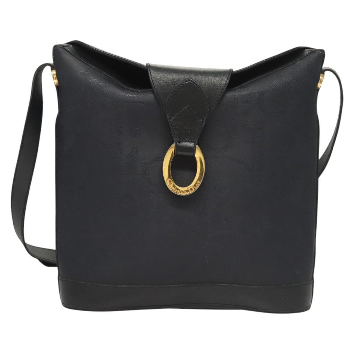 Christian Dior Trotter Shoulder Bag Canvas Navy Canvas Shoulder Bag Bag Style 2 Rovelle Bags