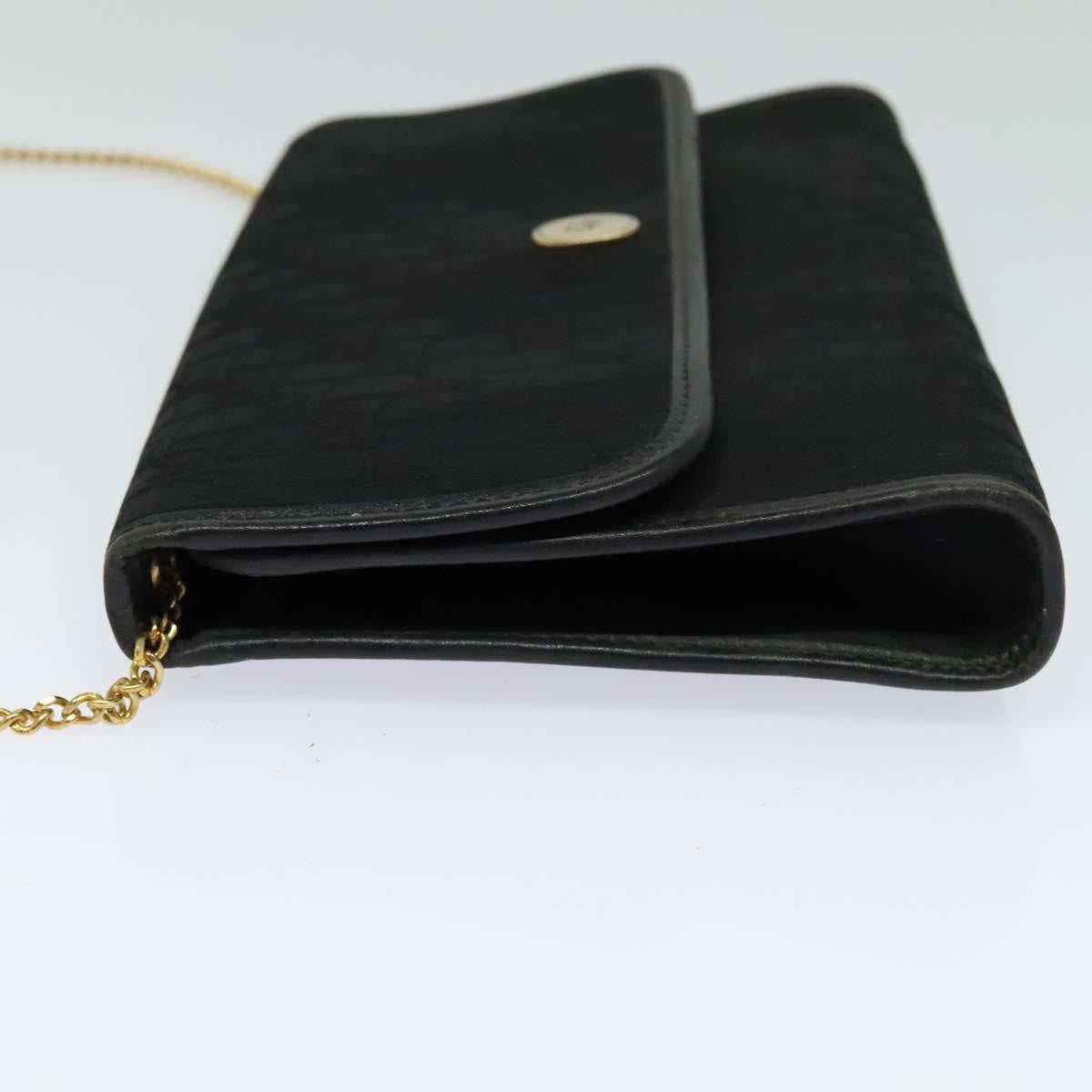 Christian Dior Trotter Flap Crossbody Bag Canvas Black Canvas Shoulder Bag Bag Rovelle Bags