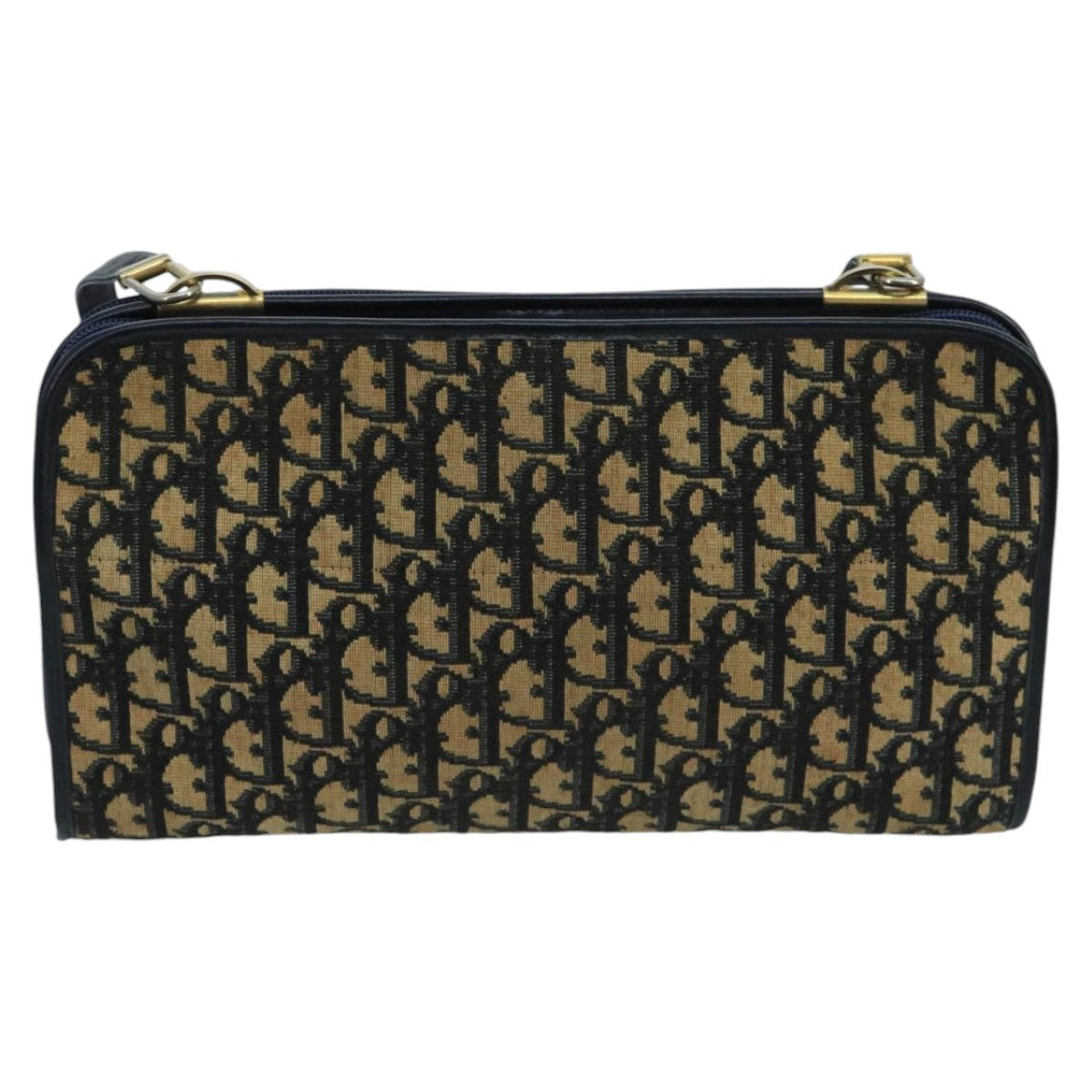 Christian Dior Trotter Crossbody Bag Diorissimo Coated Canvas Navy Canvas Shoulder Bag Bag () Rovelle Bags