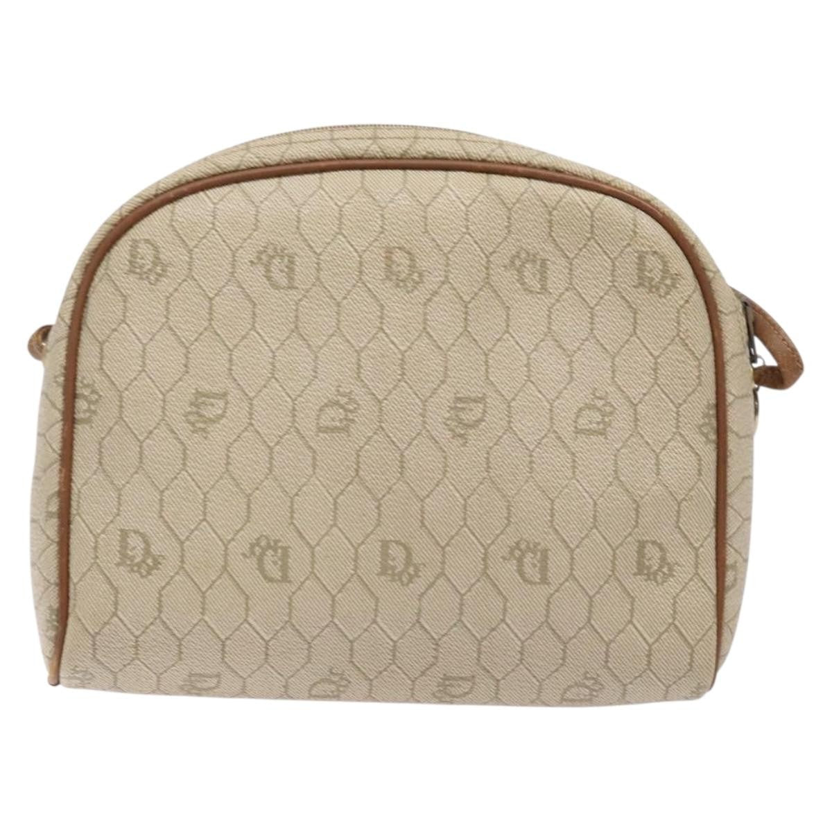 Christian Dior Honeycomb Shoulder Bag Canvas Beige Canvas Bag () Rovelle Bags