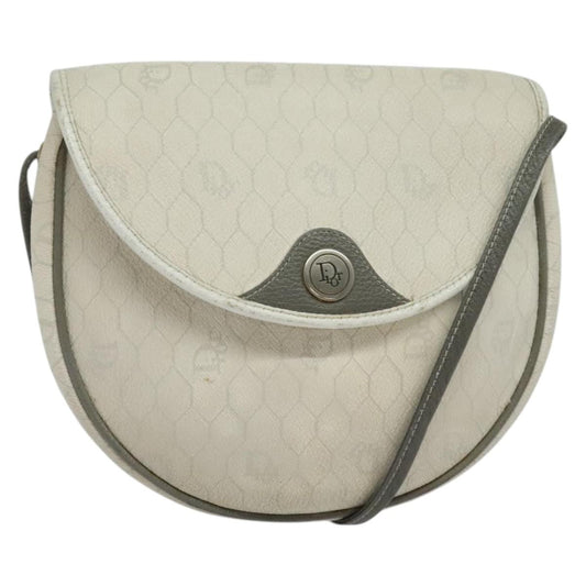Christian Dior Honeycomb Shoulder Bag Canvas White Canvas Shoulder Bag Bag Rovelle Bags