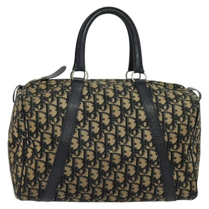 Christian Dior Trotter Boston Bag Diorissimo Canvas Navy Canvas Bag Rovelle Bags