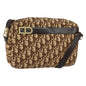 Christian Dior Trotter Crossbody Bag Diorissimo Coated Canvas Brown Canvas Shoulder Bag Bag Rovelle Bags