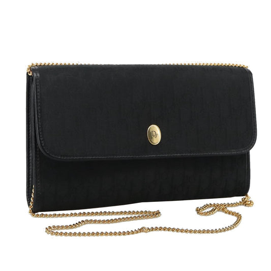 Christian Dior Trotter Crossbody Bag Canvas Black Canvas Shoulder Bag Bag Rovelle Bags