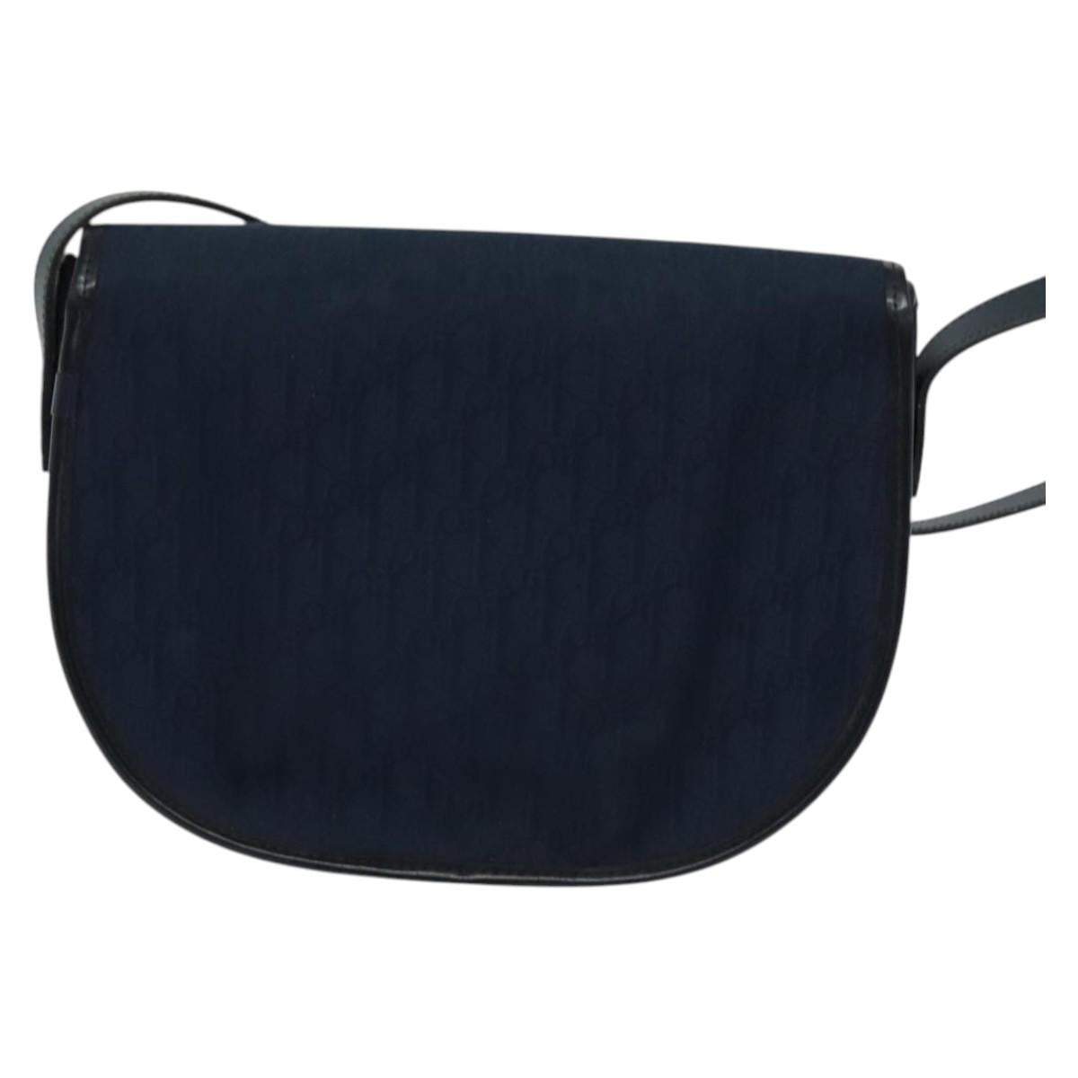 Christian Dior Trotter Shoulder Bag Canvas Navy Canvas Shoulder Bag Bag Rovelle Bags