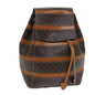 Luxury CELINE Macadam Canvas Backpack PVC Brown S1578