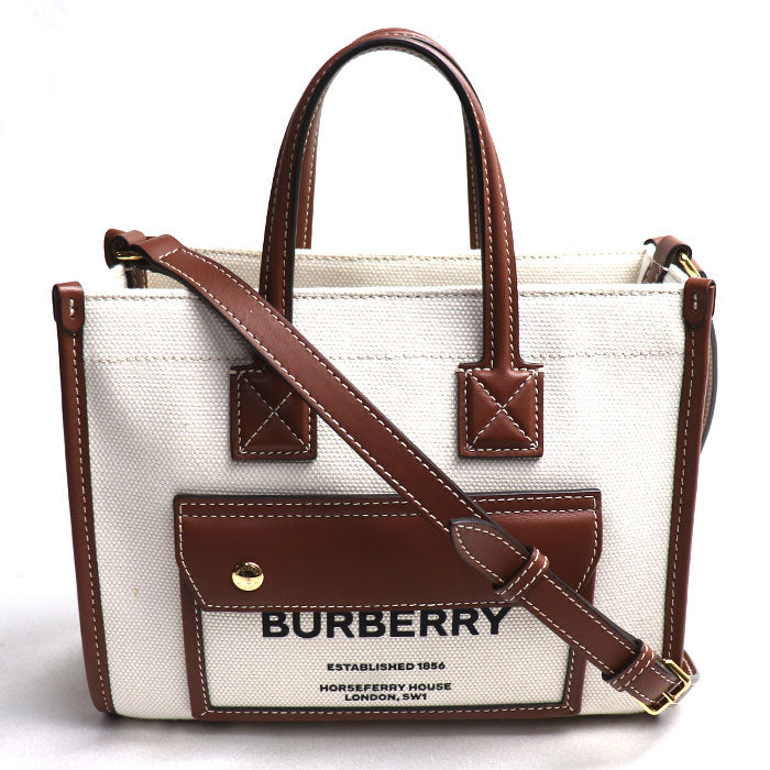Burberry Mini Freya Brown Tote Bag