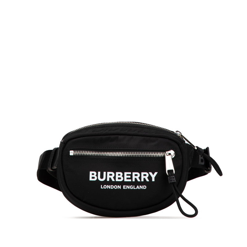 Burberry Logo Print Nylon Handbag