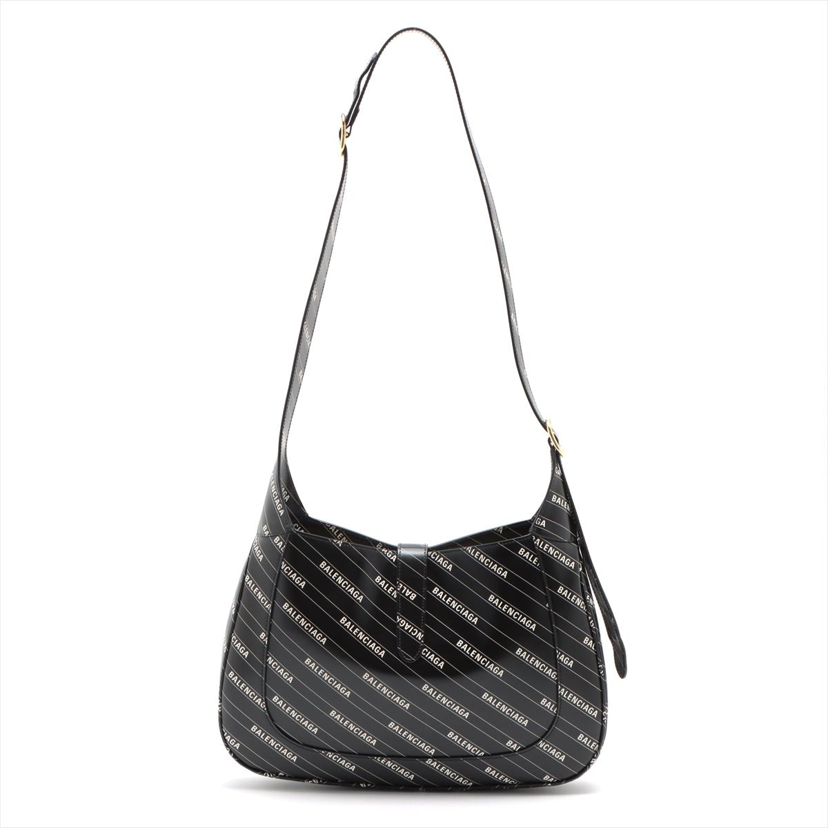 Gucci X Balenciaga The Hacker Project Big 1961 Jackie Black Leather Rovelle Bags