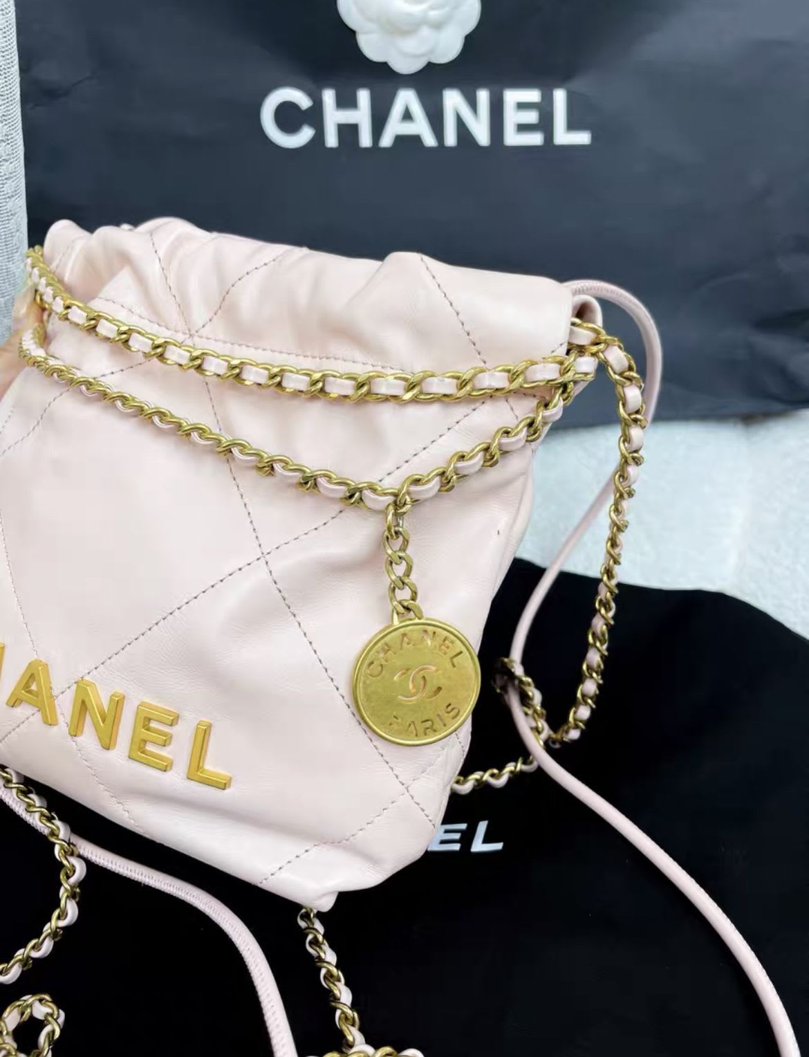 Chanel Luxury Leather Pink Shoulder Bag Style 2 Rovelle Bags