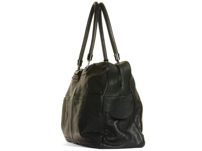 Burberry Prorsum Weekender Leather Black Handbag
