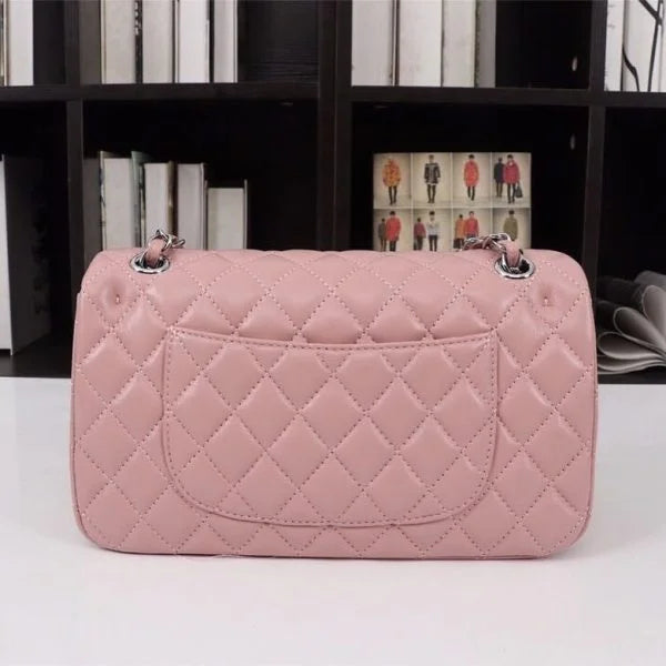 Chanel Pink Quilted Caviar Leather Timeless Shoulder Bag