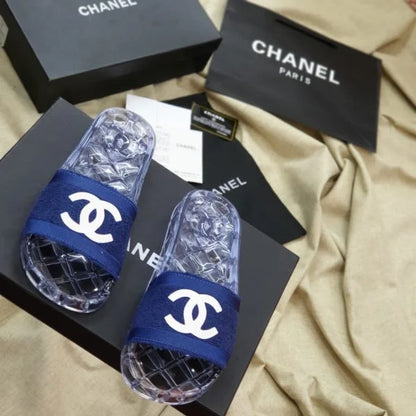 Chanel Clear Jelly Slides 鈥� Chanel Pool Slides