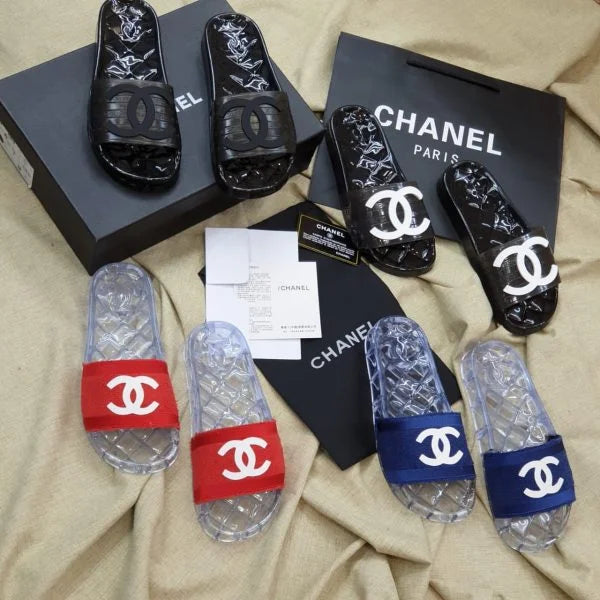 Chanel Clear Jelly Slides 鈥� Chanel Pool Slides