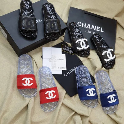 Chanel Clear Jelly Slides 鈥� Chanel Pool Slides