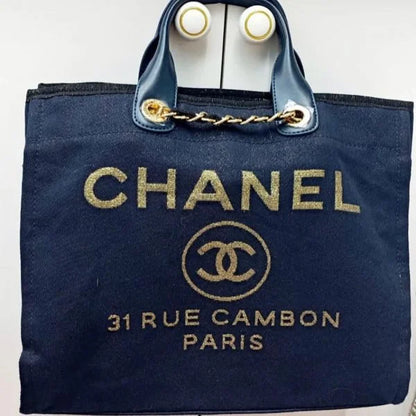 Chanel Tote Canvas Deauville Collection