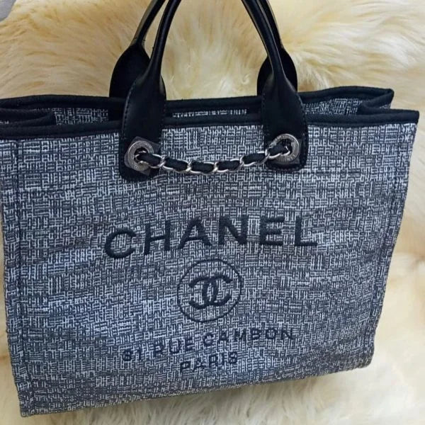 Chanel Tote Canvas Deauville Collection