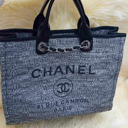 Chanel Tote Canvas Deauville Collection