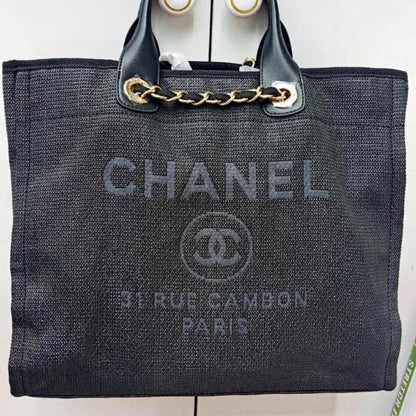Chanel Tote Canvas Deauville Collection