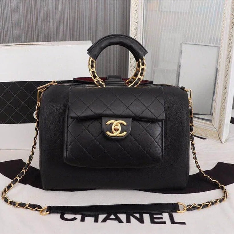 Chanel Coco Handle Chevron Bag