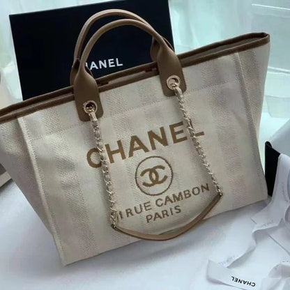 Chanel Tote Canvas Deauville Collection