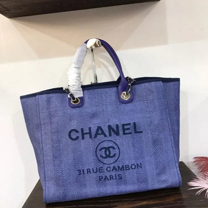 Chanel Tote Canvas Deauville Collection