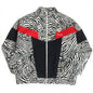 CELINE Blouson Outer: 100% polyester, Lining: 100% rayon, Filling: 100% polyester, Part: 100% rayon White x Black x Red mens L