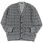 Prada Knit Outer 70 Virgin Wool Outer 30 Cashmere Black X White Mens 44 Rovelle Bags
