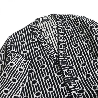 Prada Knit Outer 70 Virgin Wool Outer 30 Cashmere Black X White Mens 44 Rovelle Bags