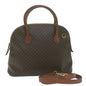 Luxury CELINE Macadam Canvas Tote Bag PVC Leather 2way Brown tb1019