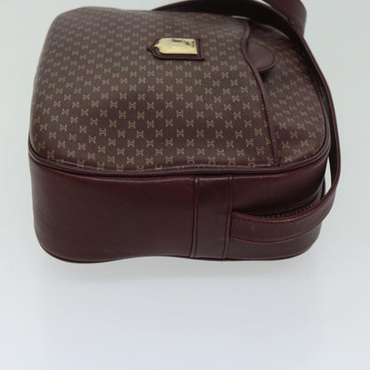 Luxury CELINE Shoulder Bag Leather Bordeaux th4687