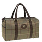 Luxury BurberrySs Nova Check Boston Bag Canvas Brown Auth th5134
