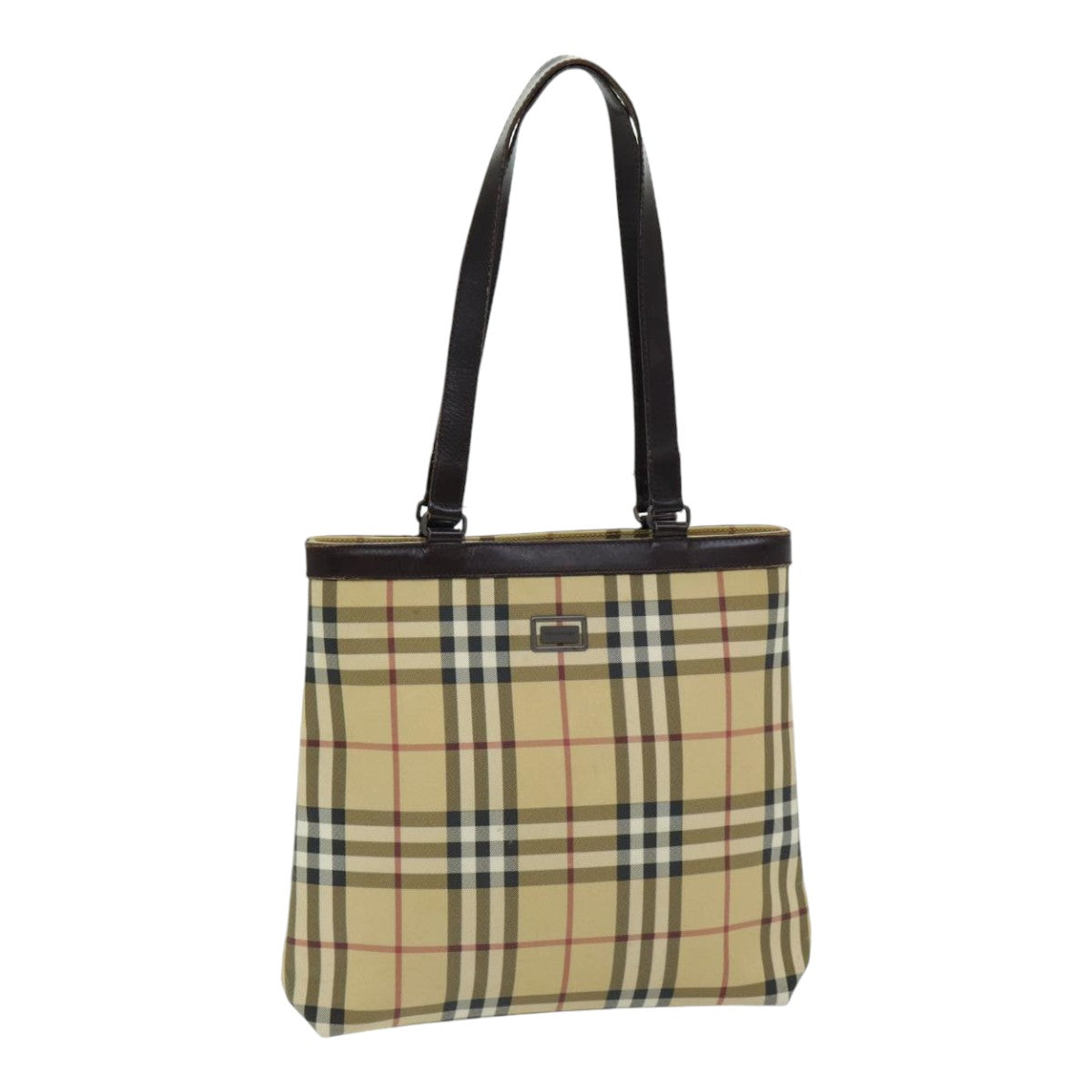 Burberry Nova Auth Leather Beige Tote Bag Style 8
