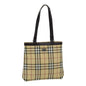 Burberry Nova Auth Leather Beige Tote Bag Style 8