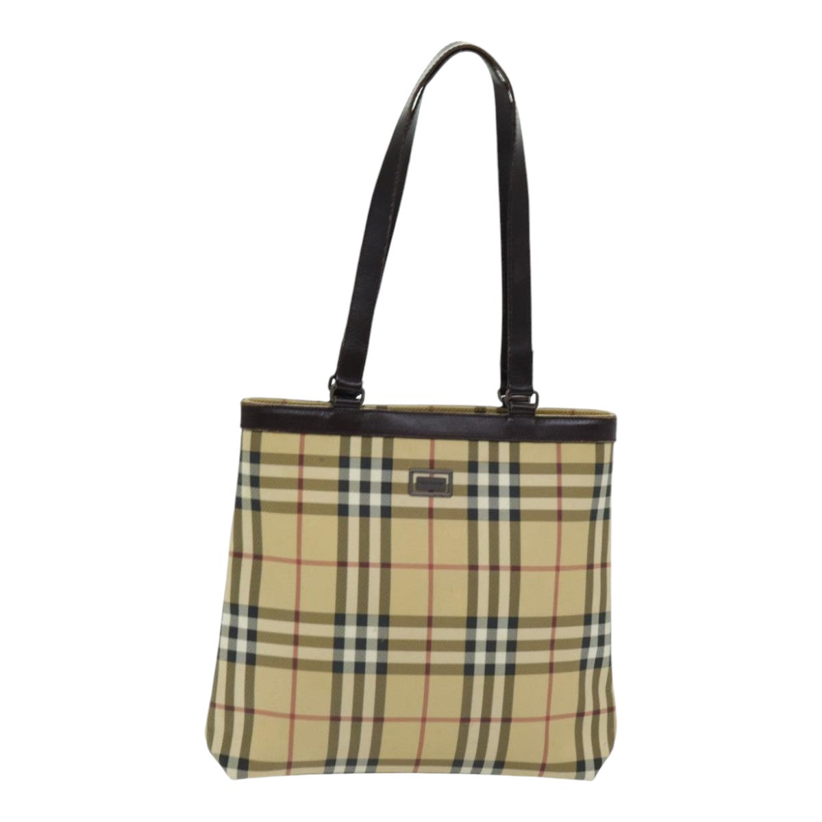 Burberry Nova Auth Leather Beige Tote Bag Style 8