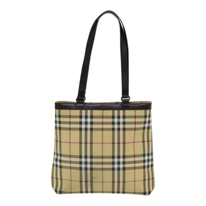 Burberry Nova Auth Leather Beige Tote Bag Style 8