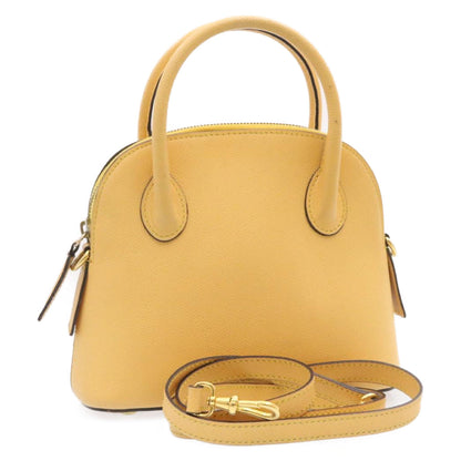 Luxury CELINE 2Way Hand Bag Shoulder Bag Caviar Skin Yellow am1494s
