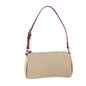Burberry Label Auth Canvas Beige Shoulder Bag