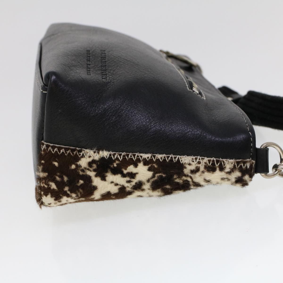 Burberry Label Harako Leather Brown Shoulder Bag