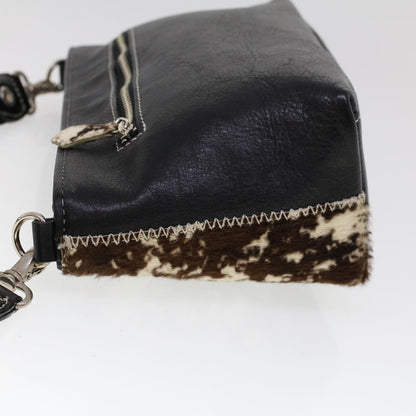Burberry Label Harako Leather Brown Shoulder Bag