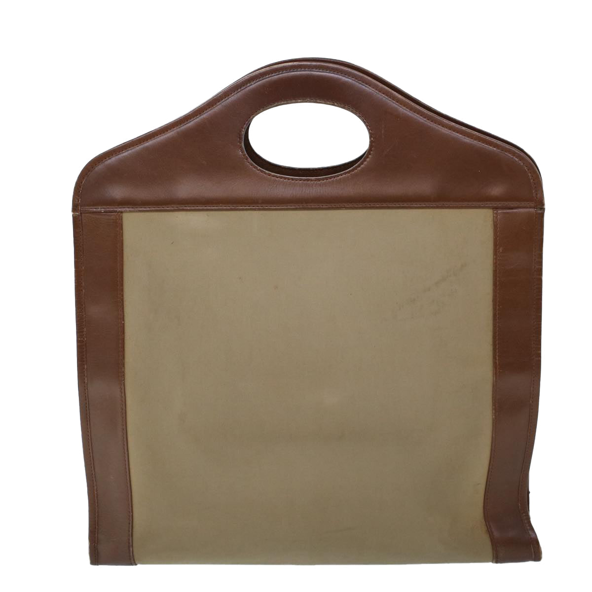 Burberry BURBERRYSs Auth Leather Beige Handbag