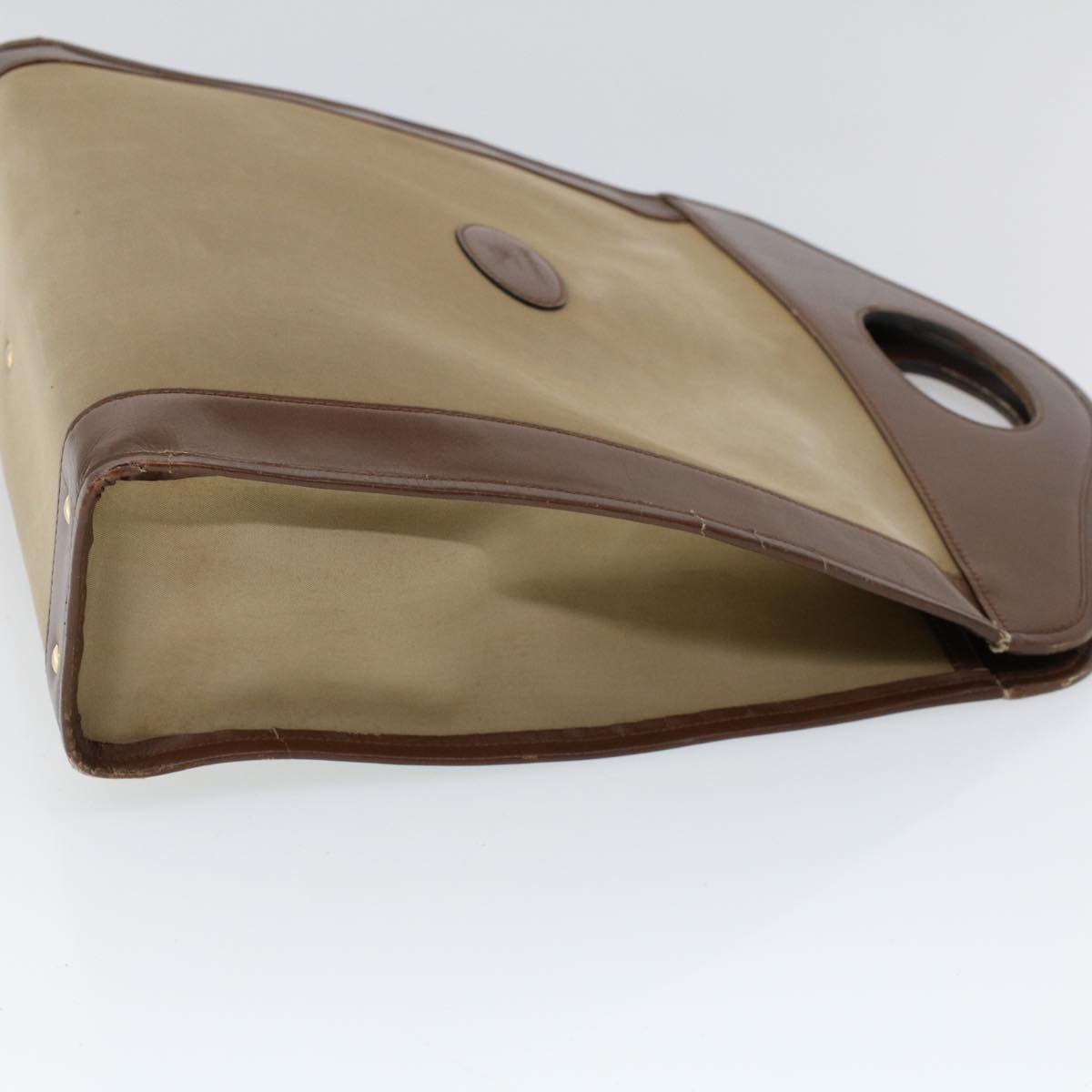Burberry BURBERRYSs Auth Leather Beige Handbag