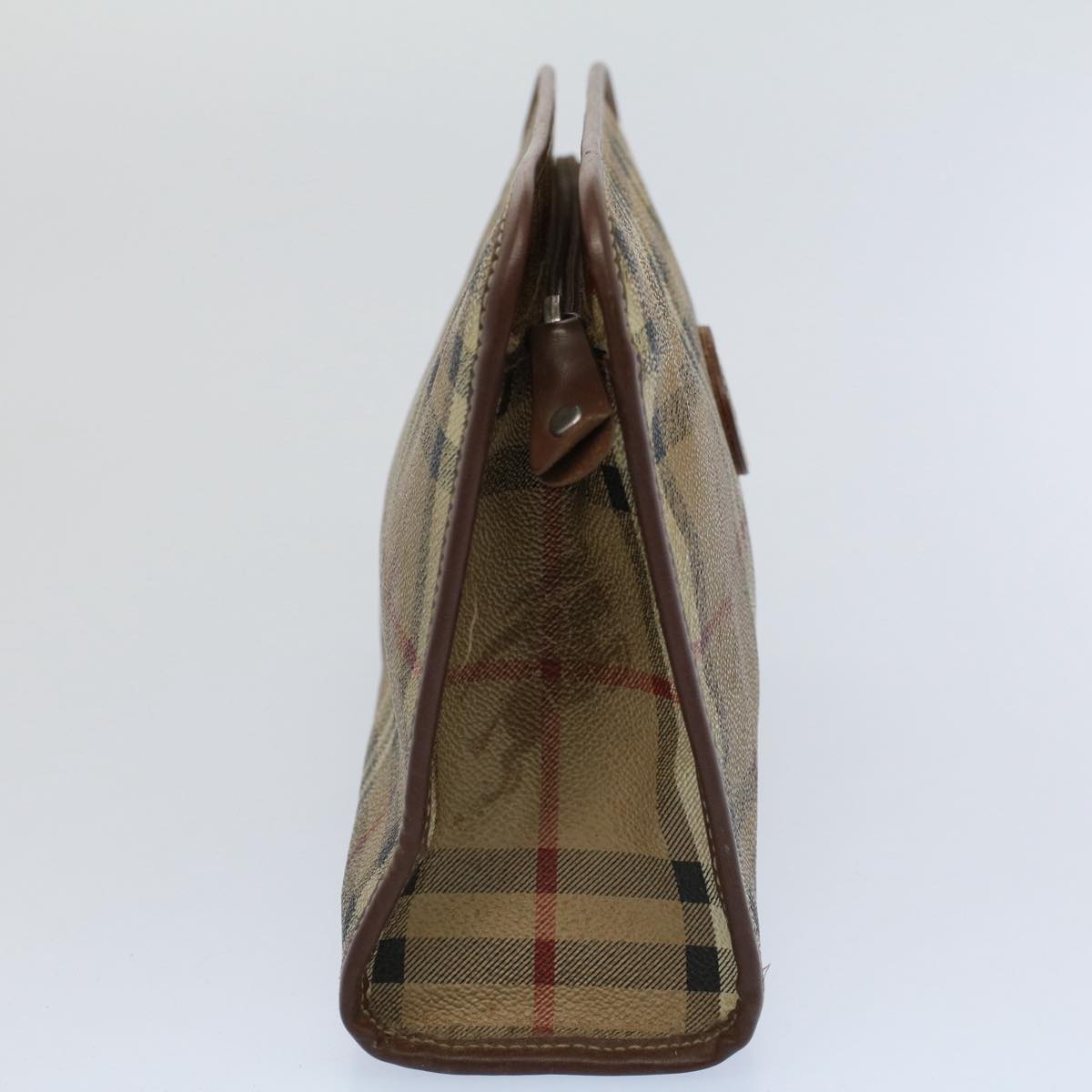 Burberry BURBERRYSs Nova Leather Beige Clutch Bag Style 4