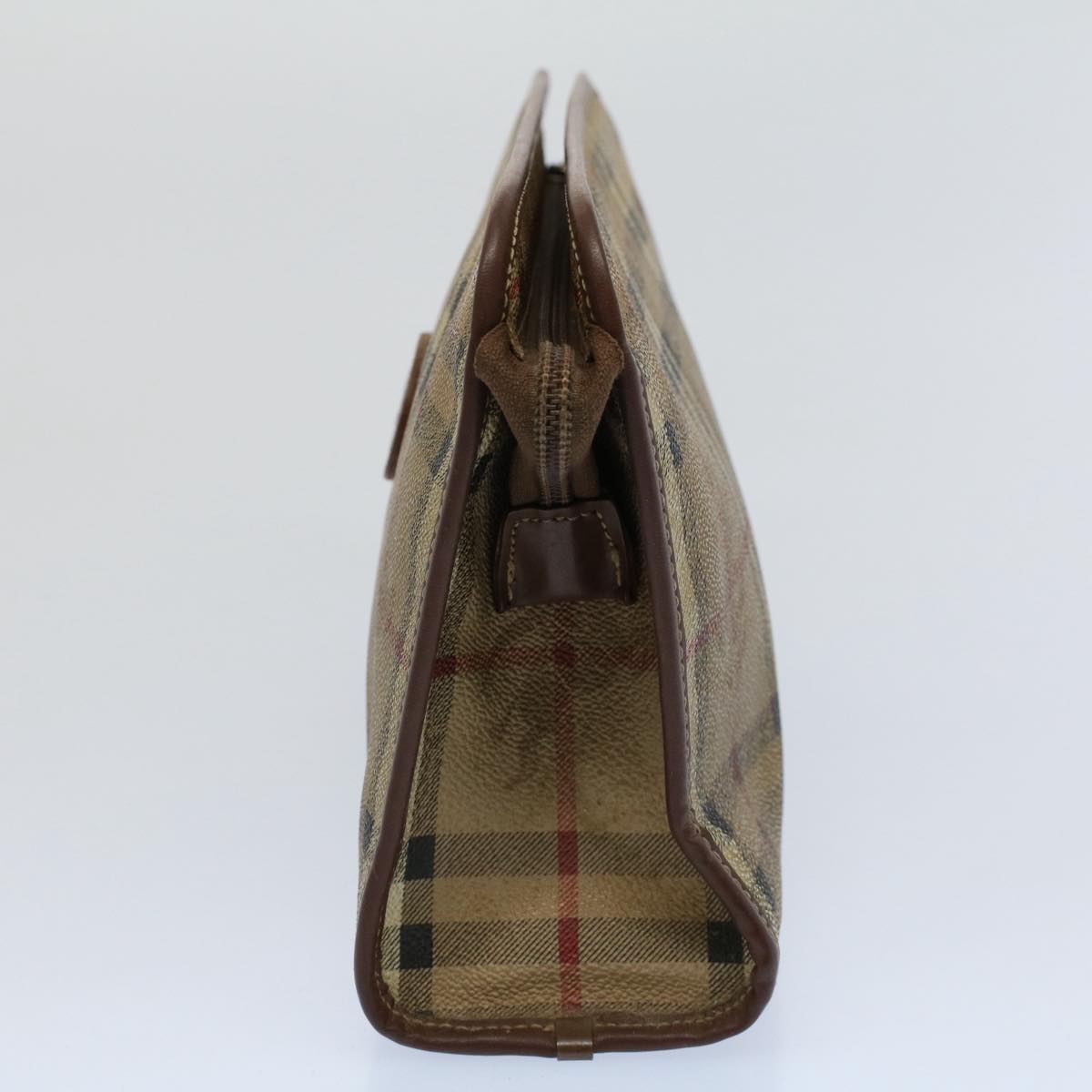 Burberry BURBERRYSs Nova Leather Beige Clutch Bag Style 4