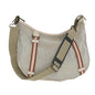 Luxury Burberry Shoulder Bag Canvas Gray Auth ti1326